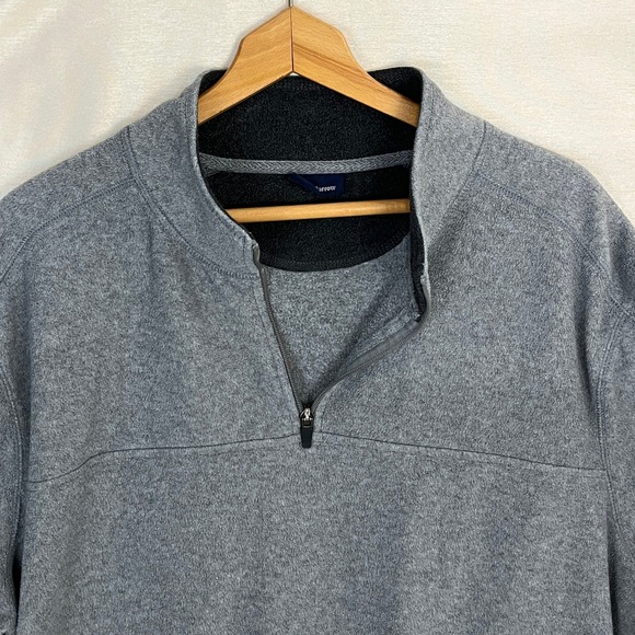 Mens Croft & Barrow Sz XXL Pullover Fleece 1/4 Zip Gray Outdoors Casual NormCore - Picture 3 of 10